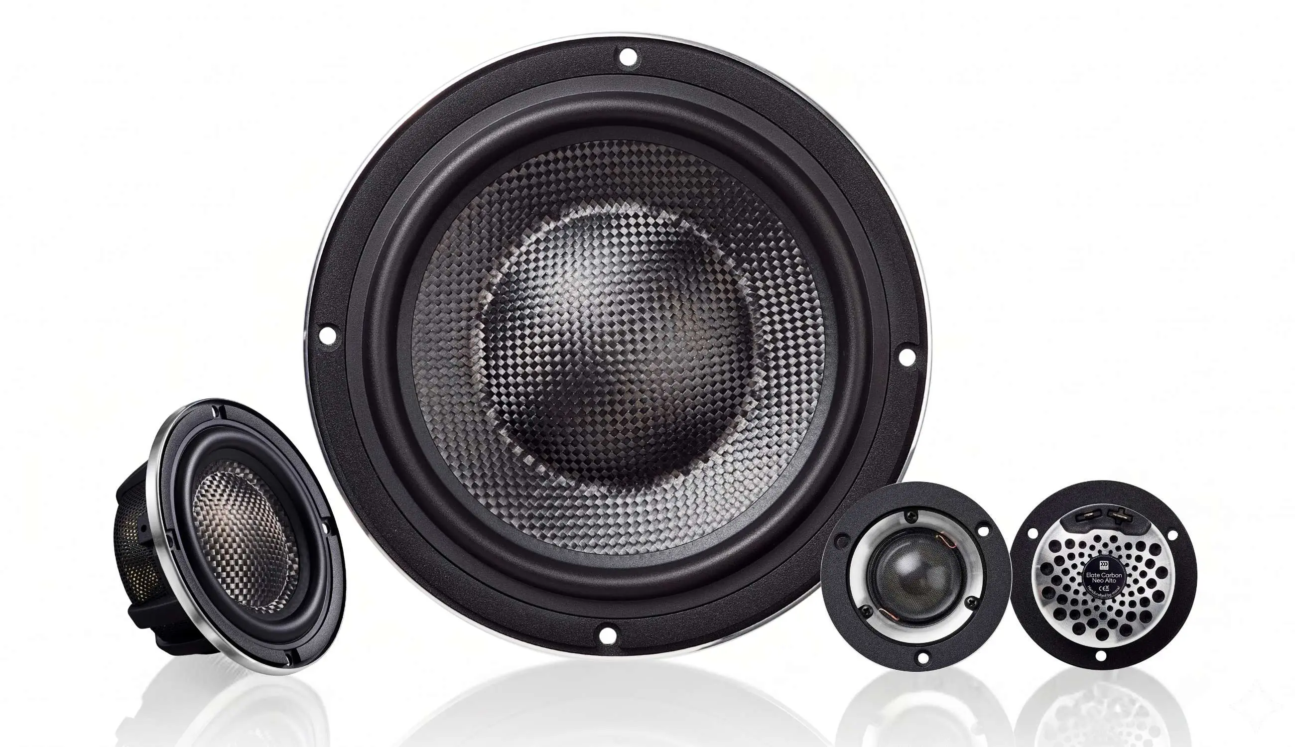 Elate Carbon NEO Pro 3-Way Car Audio 3-Way Speaker System - Morel Hifi